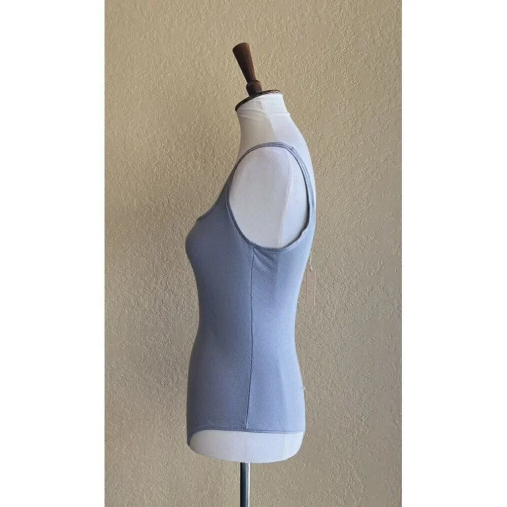Skims Cotton Ribbed Sleeveless Bodysuit Deap Sea Size 3X - Picture 4 of 8